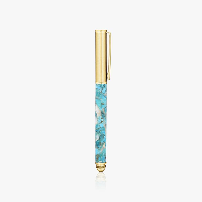 Turquoise and Mother of Pearl Pen